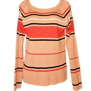 NWT Express Fitted Ribbed Crew Neck Long Sleeve Sweater